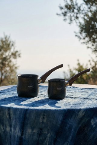 ACAR Granit 2 li Cezve Takımı - 300 ml & 450 ml