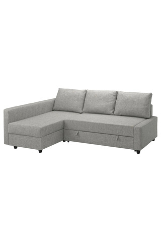 IKEA Gri Lüks Kanepe - bazalı yataklı köşe kanepe