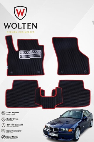 w wolten german engineered BMW-3 SERİSİ-E36-(1990-2000) İÇİN EVA İÇ PASPAS TAKIMI (METAL TOPUKLUK DAHİL)