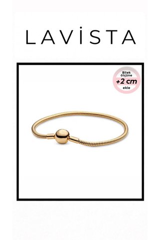 Lavista Silver Düz Yuvarlak Renkli Gümüş Bileklik