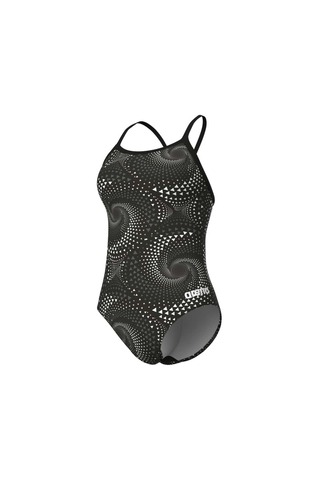 ARENA WOMEN'S FIREFLOW SWIMSUIT LIGHTDROP BACK BLACK-TEAM BLACK