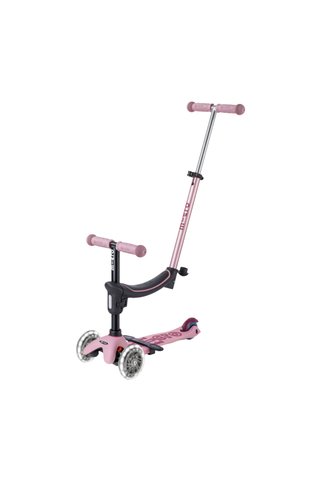 Micro Mini 6 in 1 Deluxe Rock and Go LED Scooter Dusty Rose