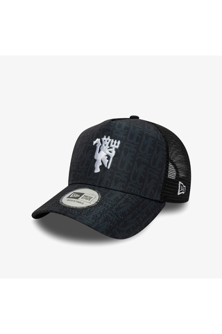 NEW ERA Aop Trucker Manchester United Unisex Siyah Şapka