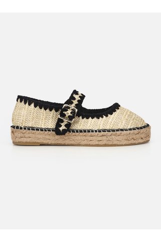 SU14 Pera Naturel Kadın Düz Espadril
