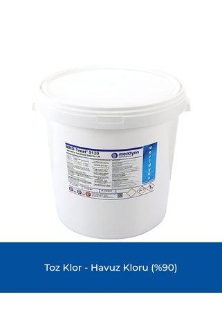 Meridyen Kimya 90 Toz Klor 10 Kg Havuz Kimyasalı