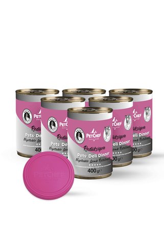 Pet Chef Redüksiyon Sebzeli Kuzu Ratatouille Tarif (6x400gr)