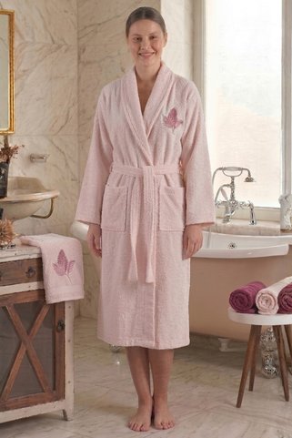 Coton Delux 💫 %100 Pamuklu Havlulu Kadın Bornoz Takımı