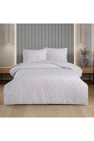 Altınbaşak Lunares King Size Ranforce Nevresim Seti Lila (3 Parça) 220x240/50x70 Lila