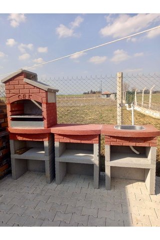 Çrk Yapı 70 LİK HAZIR BETON BARBEKÜ LAVABOLU MASALI
