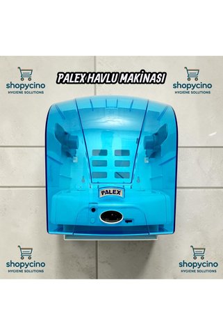 Palex SH-2 STİLL OTOMATİK HAVLU DİSPENSERİ 19-21 CM KAĞIT ŞEFFAF MAVİ
