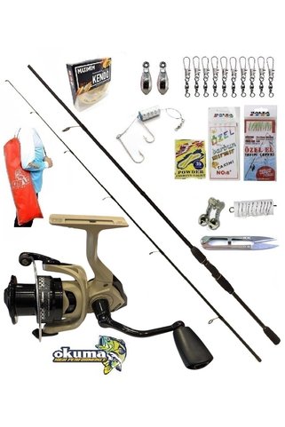 Oslo Okuma Outrax 3000 270cm 20-40gr Remixon Double Black Kıyı Spin Olta Takımı Seti