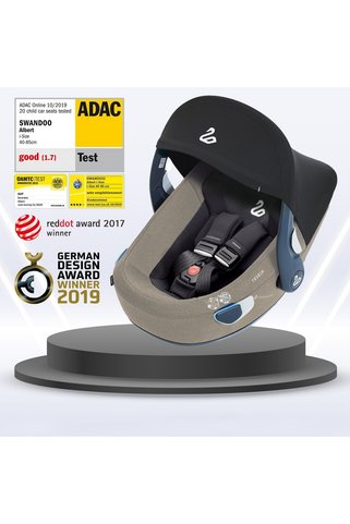 Swandoo Albert Lite | 0-13 kg Arası Tasarım Ödüllü ADAC Şampiyonu Oto Güvenlik Koltuğu - Alfalfa