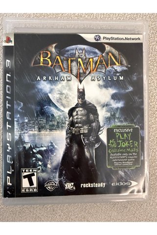 EIDOS ps3 BATMAN ARKHAM ASYLUM orjinal oyun full içerik 10/10 disk kondüsyonu