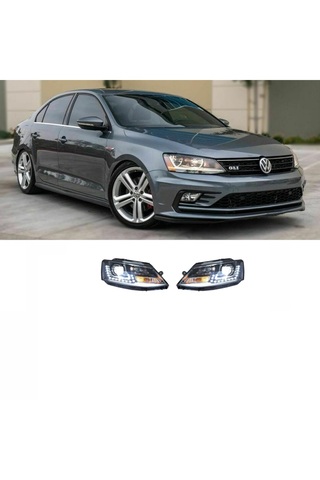 X POWER TUNİNG vw jetta 2011.2014 uyumlu gli dizayn ledli far
