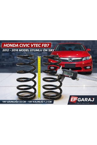 EP GARAJ OTOMOTİV HONDA CİVİC VTEC FB 7 2012-2016 MODEL UYUMLU ÖN YAY TAKIMI
