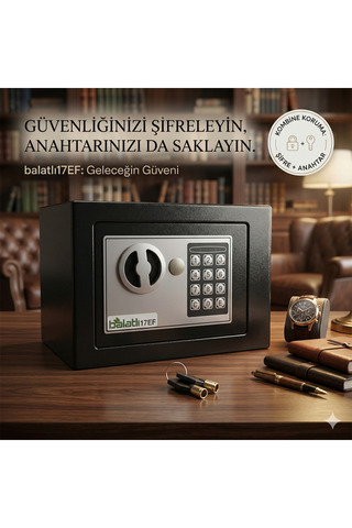 BALATLI 17EF Şifreli ve Anahtarlı Para Kasası