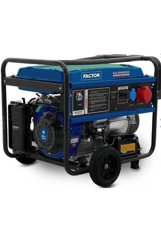 Factor KGL 10000 CE3 Benzinli Jeneratör 10 kVA Marşlı ve İpli Trifaze