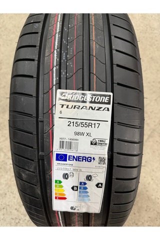 Bridgestone / 215/55R17 (TURANZA 6) 2026 YAZ LASTİĞİ (1 ADET FİYATIDIR)