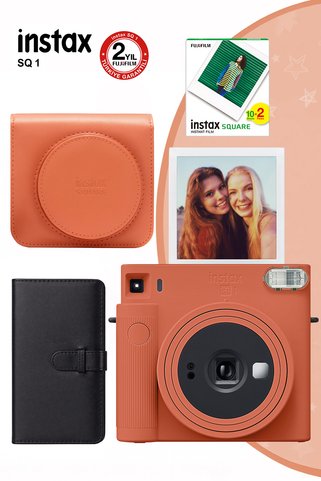 Fujifilm Instax Sq1 Terracotta Turuncu Fotoğraf Makinesi Ve Hediye Seti 1