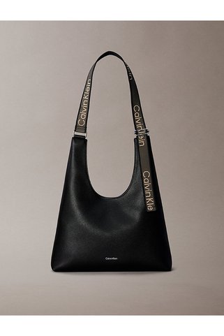 Calvin Klein Kadın Webbing Strap Large Hobo Omuz Çantası