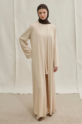 ViadelAtelier Actıve Modest Spor Taş Üçlü Abaya Takım