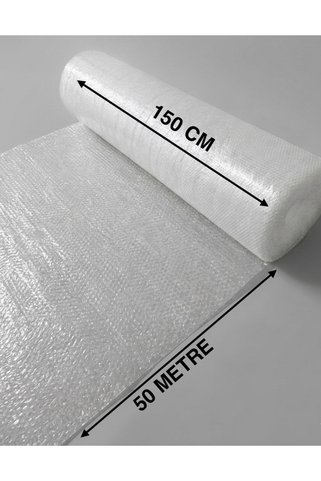 e Erta 1.Kalite Balonlu Naylon Patpat, 150cm x 50 metre, 40 gram - Eşya Koruma Balonlu Pat Pat