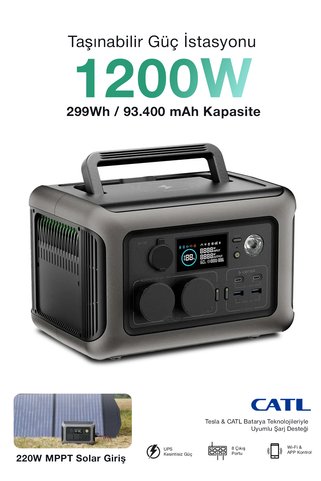 Kensa 1200W Taşınabilir Güç Istasyonu Ve Güç Kaynağı