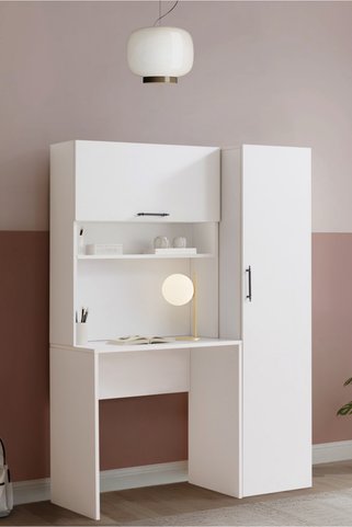HERMOBİ LALE ÇALIŞMA/BİLGİSAYAR MASASI+TEK KAPILI DOLAP