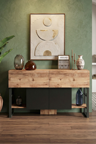 Yurudesign ML25 Iron Metal Konsol 4 Kapaklı