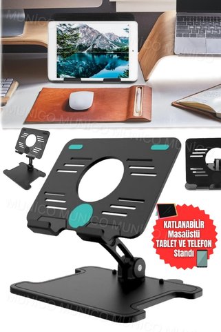 handanca Konforlu Katlanır Taşınabilir Stand Uygun Tablet Masaüstü Standı Danışma Braketi Kaliteli Akıllı