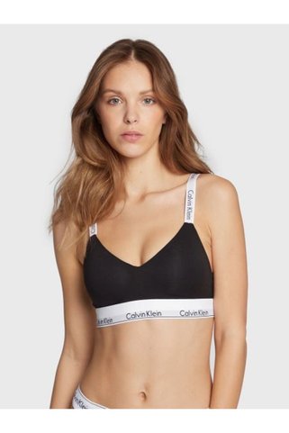 Calvin Klein Kadın Spor Sütyeni - Imzalı Elastik Bantlı Tasarım