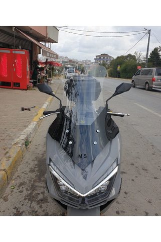 MOTOCAM Mondial Strada 125 Ön Cam 2023-2026 Model 75cm Şeffaf Renkli 4mm UZUN