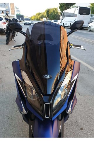 MOTOCAM Kymco Downtown 250i Ön Cam 2016-2026-2026 Model 61cm Siyah Renkli 4mm ORİJİNAL BOYLU
