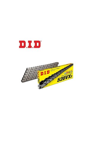 D.I.D DID 520 VX3 Çelik X-Ring Zincir - 114 Bakla