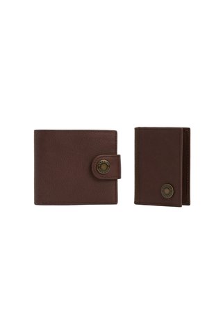 Barbour Padbury Deri Hediye Seti BR11 Brown