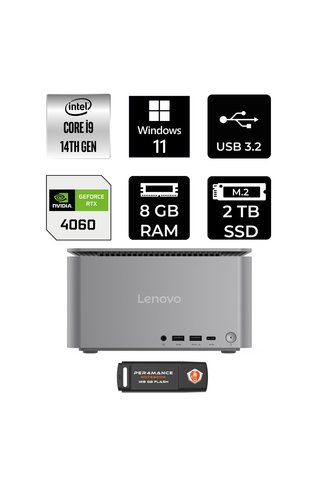 LENOVO Thinkcentre Neo Ultra i9 14900 RTX 4060 8GB RAM 2TB SSD Win11 Home 12W1001XTRP339 Mini PC + Per4 USB