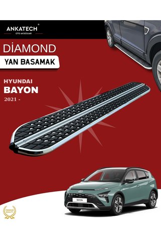 ANKATECH Hyundai Bayon Diamond Krom Yan Basamak 173 Cm 2021 Üzeri