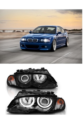 X POWER TUNİNG bmw e46 coupe 1999.2002 uyumlu mercekli angel far