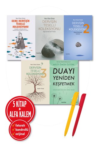 hayykitap Alfa Kalem+Dervişin Teselli Koleksiyonu 1-2-3-4-5 Duayı Yeniden Keşfetmek(Mecit Ömür Öztürk)5 Kitap