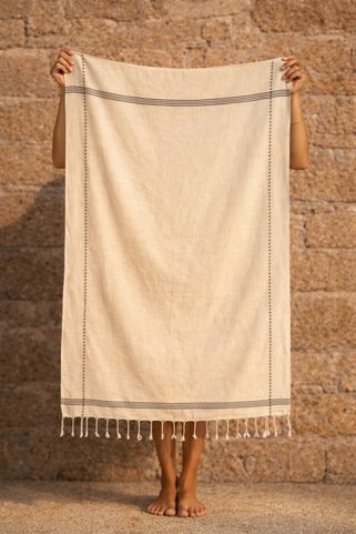 İrya Carmen %100 Pamuklu Peştemal Lila 90x170