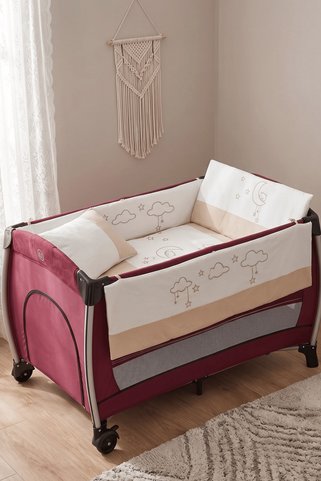 Kista Baby Cloudy Oyun Parkı Bebek Uyku Seti (6'lı Set)