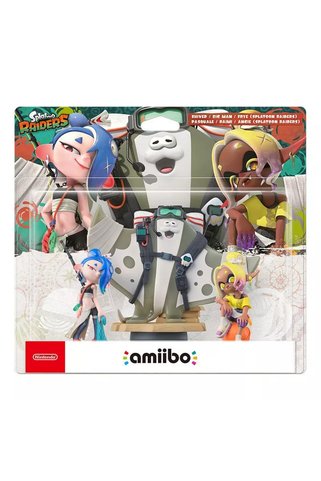 Nintendo Splatoon Deep Cut Amiibo Set (Shiver, Frye, & Big Man) Splatoon Raiders