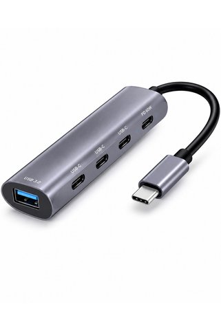 Marsilyan Type-C Hub Pd Usb 3.0 Usb-C 5 Port 60W Gri HDX7895