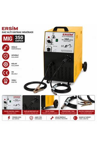 ERSİM GAZ ALTI KAYNAK MAKİNASI ERSİM 350 AMPER TRİFAZE GAZALTI KAYNAK MAKİNASI