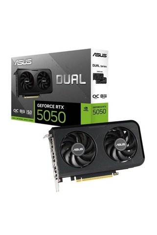 ASUS 8GB DUAL RTX5050-O8G GDDR6 128bit HDMI DP PCIe 5.0