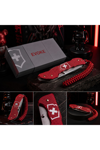 esdekor Kırmızı Metalik Koleksiyon Figürü Premium Display Objesi Paracord Detaylı Masaüstü Aksesuarı