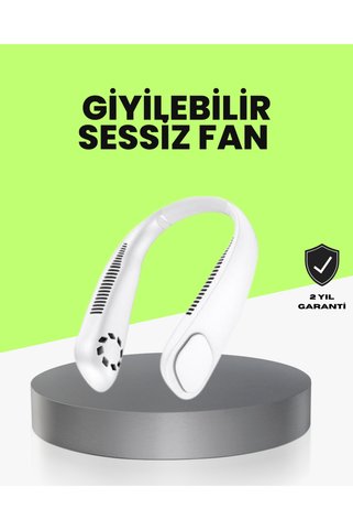 ucuzteknom Bıçaksız Güvenli Tasarımlı Sessiz Boyun Fanı