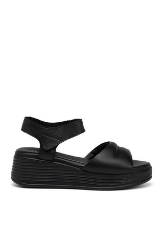 Tergan Siyah Hakiki Deri Kadın Sandalet - K25Y1SN67986-A23