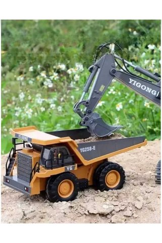 Aksoy Toys Uzaktan Kumandalı Damperli Led Işıklı Sesli 9 Fonksiyonlu Kamyon