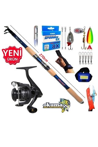 Okuma Revenger Rv-3000A 270cm 50-100gr Ultimate Turna Tele Spin Olta Takımı Seti